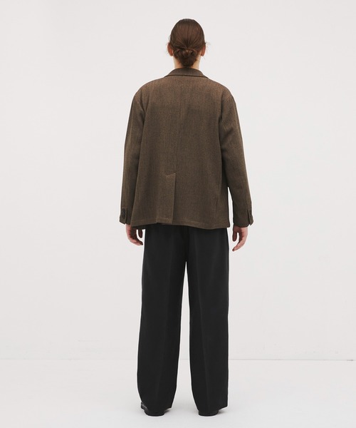 CITY TOKYO（シティトウキョウ）の「【CITY TOKYO/シティートーキョー】Mix herringbone ﾀﾞﾌﾞﾙｼﾞｬｹｯﾄ（テーラードジャケット・メンズ・ブラウン/ダークグレー・2/1）」の16枚目の写真