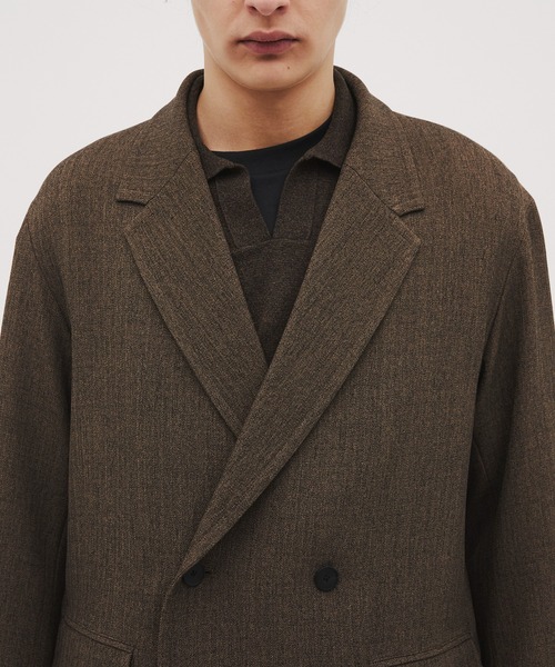 CITY TOKYO（シティトウキョウ）の「【CITY TOKYO/シティートーキョー】Mix herringbone ﾀﾞﾌﾞﾙｼﾞｬｹｯﾄ（テーラードジャケット・メンズ・ブラウン/ダークグレー・2/1）」の18枚目の写真