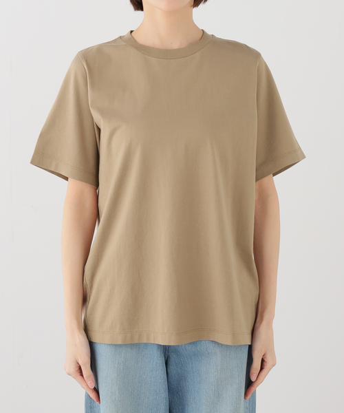 Deuxieme Classe（ドゥーズィエムクラス）の「Mme.CREW Tシャツ（Tシャツ/カットソー・レディース・ライトグレー/ベージュ/ホワイト・FREE）」の5枚目の写真