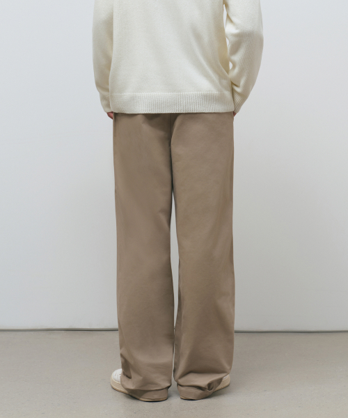 MUSINSA STANDARD（ムシンサスタンダード）の「ブラシドワンタックワイドチノパンツ[ベージュ]（その他パンツ・メンズ・その他・26/27/28/29/30/31/32/33/34/36/40/42/38）」の3枚目の写真