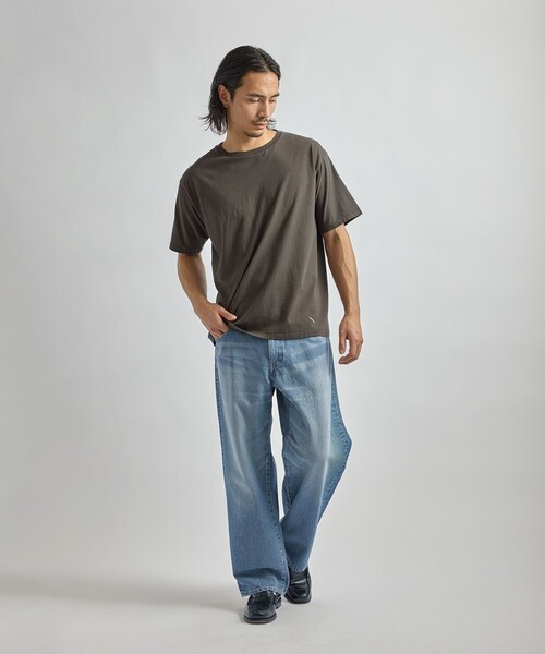 HANES(ヘインズ)の「Hanes x Saturdays NYC Washed Cotton Short Sleeve T-Shirts 2P(Tシャツ/カットソー・メンズ・ブラック/ホワイト・S/M/L)」の9枚目の写真