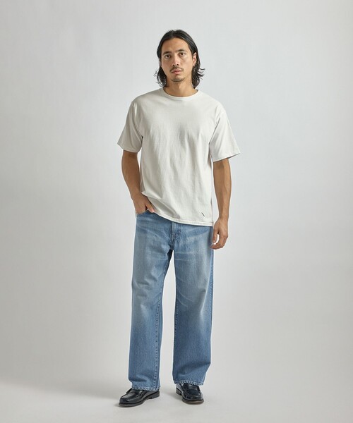 HANES(ヘインズ)の「Hanes x Saturdays NYC Washed Cotton Short Sleeve T-Shirts 2P(Tシャツ/カットソー・メンズ・ブラック/ホワイト・S/M/L)」の5枚目の写真