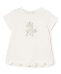 sense of wonder | ユニコーンリバティアップリケTシャツ【接触冷感】(Tシャツ/カットソー)