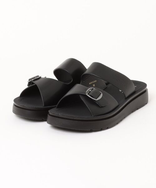 U.S. POLO ASSN.（ユーエスポロアッスン）の「【U.S. POLO ASSN./ユーエスポロアッスン】脱ぎ履き楽々 カジュアルサンダル スライドサンダル 型押しロゴ 韓国ファッション（サンダル・メンズ・ブラック/ダークブラウン/ベージュ・MEDIUM/LARGE/X-LARGE）」の2枚目の写真