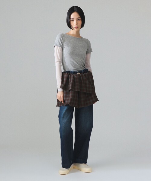 Lee(リー)の「【別注】Lee × maturely / フリスコ パンツ(デニムパンツ・レディース・インディゴブルー/ブラック・MEDIUM/SMALL)」の7枚目の写真