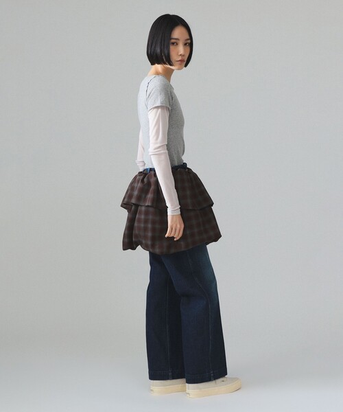 Lee(リー)の「【別注】Lee × maturely / フリスコ パンツ(デニムパンツ・レディース・インディゴブルー/ブラック・MEDIUM/SMALL)」の8枚目の写真