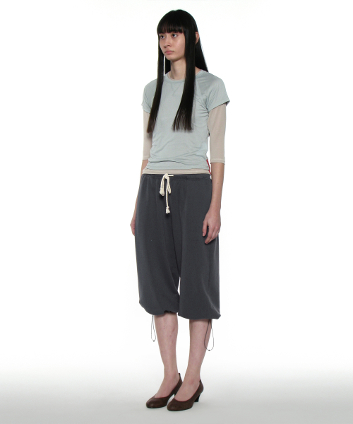 PARTIMENTO WOMEN(パルティメントウィメン)の「PWC シア レグラン スティッチ ショートスリーブ Tシャツ_ミント(Tシャツ/カットソー・レディース・その他・SMALL/MEDIUM/LARGE)」の3枚目の写真