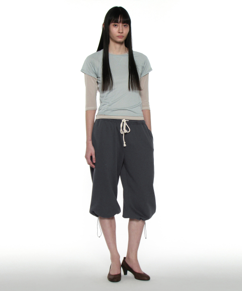 PARTIMENTO WOMEN(パルティメントウィメン)の「PWC シア レグラン スティッチ ショートスリーブ Tシャツ_ミント(Tシャツ/カットソー・レディース・その他・SMALL/MEDIUM/LARGE)」の6枚目の写真