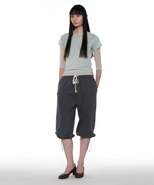 PARTIMENTO WOMEN(パルティメントウィメン)の「PWC シア レグラン スティッチ ショートスリーブ Tシャツ_ミント(Tシャツ/カットソー・レディース・その他・SMALL/MEDIUM/LARGE)」の7枚目の写真