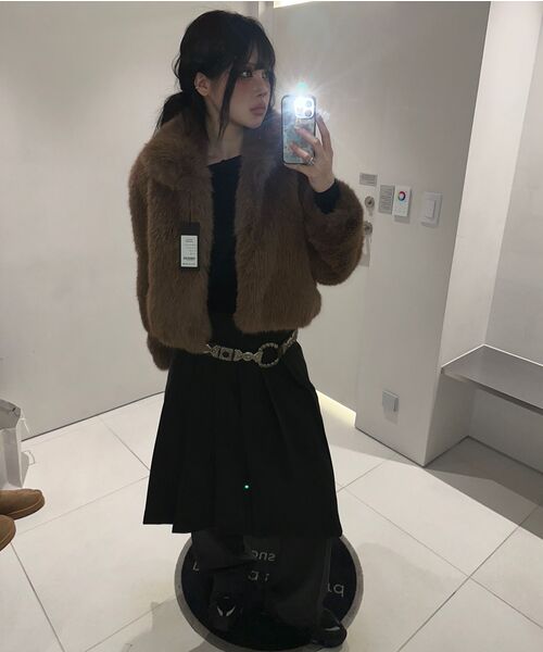 MUSINSA STANDARD WOMAN（ムシンサスタンダードウーマン）の「ウィメンズ テンセル ターンダウン オフショルダー 長袖Tシャツ [ブラック]（Tシャツ/カットソー・レディース・その他・LARGE/MEDIUM/SMALL/X-SMALL）」の16枚目の写真