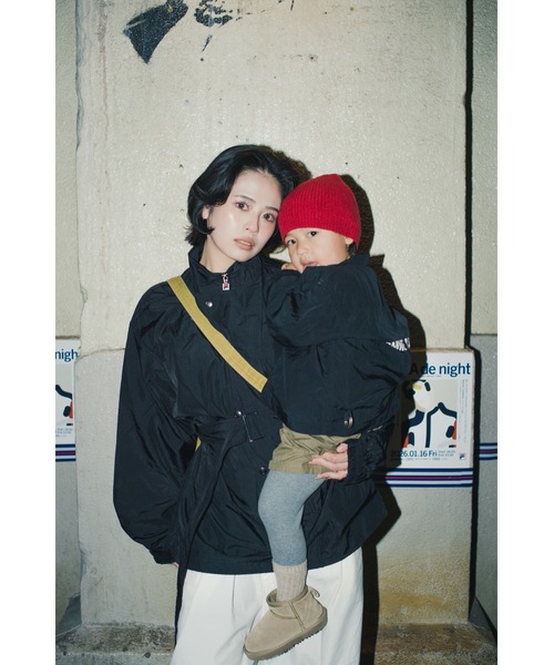 FILA（フィラ）の「NYLON JACKET（ナイロンジャケット・レディース・ネイビー/ブラック・S/L/M）」の7枚目の写真