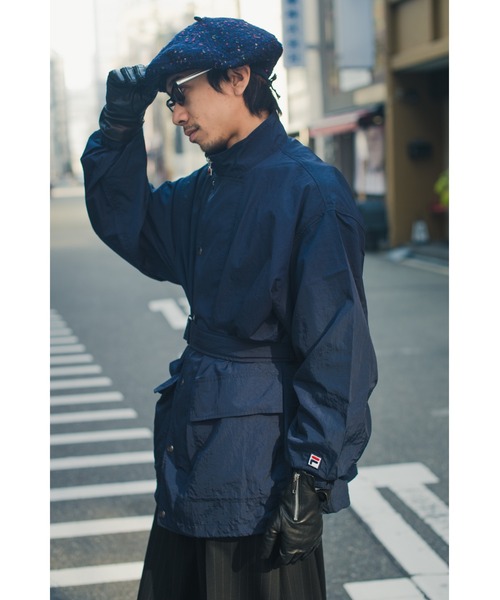 FILA（フィラ）の「NYLON JACKET（ナイロンジャケット・レディース・ネイビー/ブラック・S/L/M）」の8枚目の写真