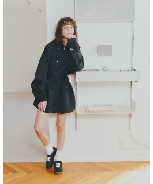 FILA（フィラ）の「NYLON JACKET（ナイロンジャケット・レディース・ネイビー/ブラック・S/L/M）」の9枚目の写真