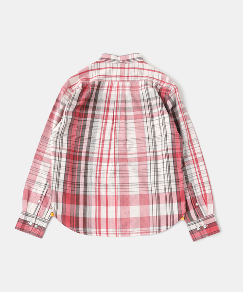 JOURNAL STANDARD(ジャーナルスタンダード)の「ORIGINAL MADRAS / オリジナルマドラス TWIN FLAP POCKET BD SHIRT(シャツ/ブラウス・メンズ・ピンク・LARGE/MEDIUM)」の2枚目の写真