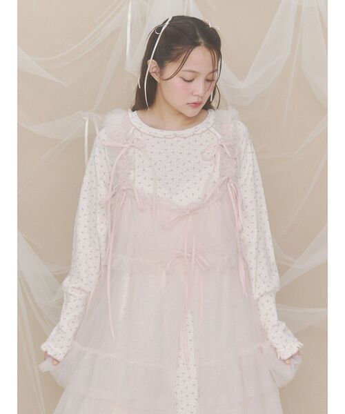 merry jenny(メリージェニー)の「フラワードットサーマルワンピース(ワンピース・レディース・レッド/ピンク・FREE)」の9枚目の写真