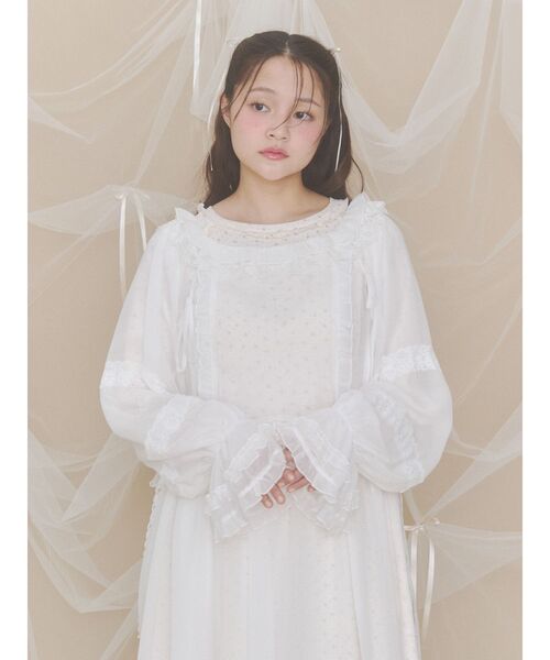merry jenny(メリージェニー)の「フラワードットサーマルワンピース(ワンピース・レディース・レッド/ピンク・FREE)」の13枚目の写真