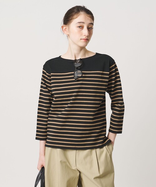 TICCA(ティッカ)の「【別注】<TICCA>ボーダー バック レースアップ カットソー ‐united LOVE project 2026(Tシャツ/カットソー・レディース・ブラック・FREE)」の2枚目の写真