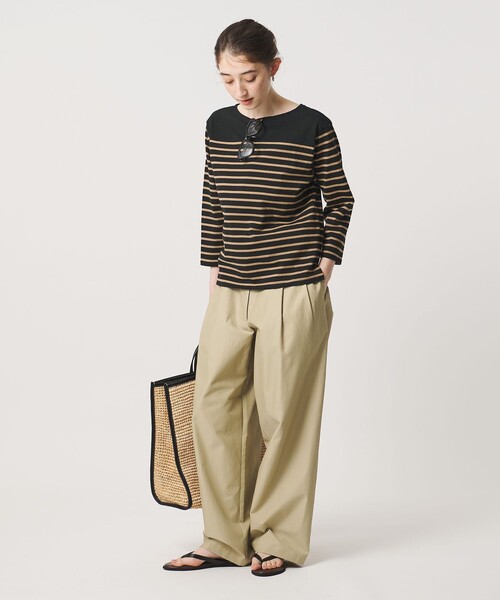 TICCA(ティッカ)の「【別注】<TICCA>ボーダー バック レースアップ カットソー ‐united LOVE project 2026(Tシャツ/カットソー・レディース・ブラック・FREE)」の5枚目の写真