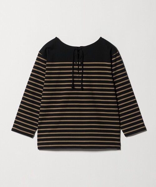 TICCA(ティッカ)の「【別注】<TICCA>ボーダー バック レースアップ カットソー ‐united LOVE project 2026(Tシャツ/カットソー・レディース・ブラック・FREE)」の11枚目の写真