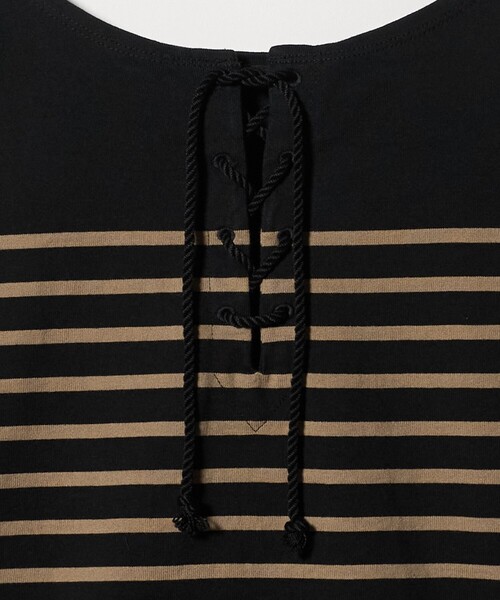 TICCA(ティッカ)の「【別注】<TICCA>ボーダー バック レースアップ カットソー ‐united LOVE project 2026(Tシャツ/カットソー・レディース・ブラック・FREE)」の15枚目の写真