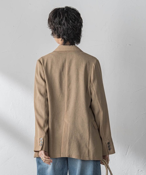 MAYSON GREY(メイソングレイ)の「ヴィンテージメッシュダブルブレストジャケット(その他アウター・レディース・キャメル/ブラック/オフホワイト・M)」の6枚目の写真
