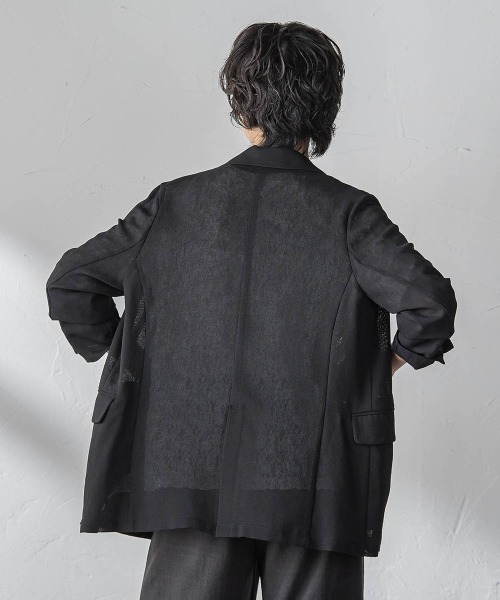 MAYSON GREY(メイソングレイ)の「ヴィンテージメッシュダブルブレストジャケット(その他アウター・レディース・キャメル/ブラック/オフホワイト・M)」の15枚目の写真