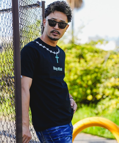 adamsJUGGLER(アダムスジャグラー)の「RTEG M.Tネックレスティー(Tシャツ/カットソー・メンズ・ホワイト/ブラック・XL/L/M/S/XXL)」の16枚目の写真