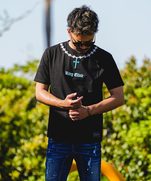 adamsJUGGLER(アダムスジャグラー)の「RTEG M.Tネックレスティー(Tシャツ/カットソー・メンズ・ホワイト/ブラック・XL/L/M/S/XXL)」の17枚目の写真