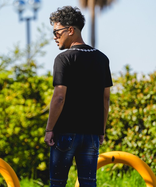 adamsJUGGLER(アダムスジャグラー)の「RTEG M.Tネックレスティー(Tシャツ/カットソー・メンズ・ホワイト/ブラック・XL/L/M/S/XXL)」の18枚目の写真