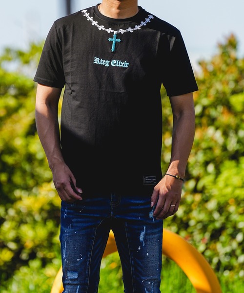 adamsJUGGLER(アダムスジャグラー)の「RTEG M.Tネックレスティー(Tシャツ/カットソー・メンズ・ホワイト/ブラック・XL/L/M/S/XXL)」の19枚目の写真