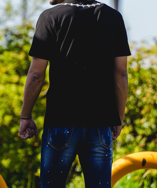 adamsJUGGLER(アダムスジャグラー)の「RTEG M.Tネックレスティー(Tシャツ/カットソー・メンズ・ホワイト/ブラック・XL/L/M/S/XXL)」の20枚目の写真