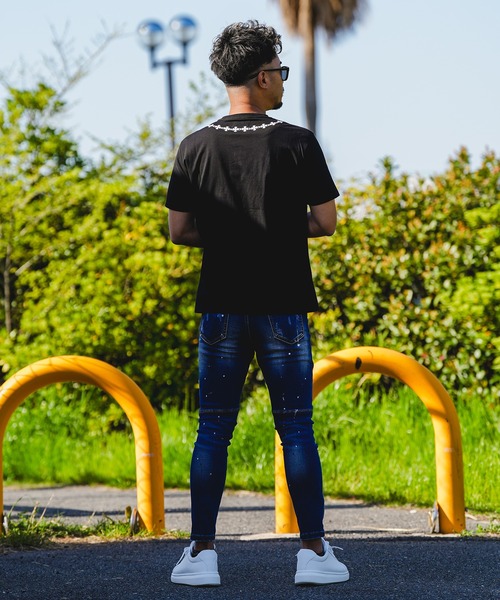 adamsJUGGLER(アダムスジャグラー)の「RTEG M.Tネックレスティー(Tシャツ/カットソー・メンズ・ホワイト/ブラック・XL/L/M/S/XXL)」の10枚目の写真