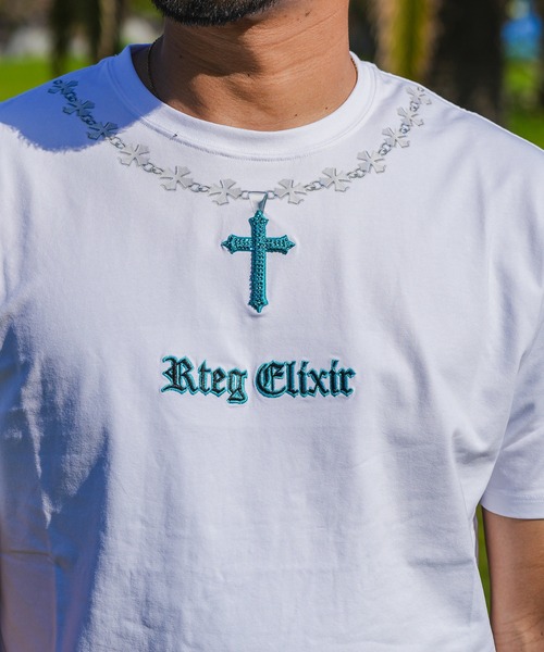 adamsJUGGLER(アダムスジャグラー)の「RTEG M.Tネックレスティー(Tシャツ/カットソー・メンズ・ホワイト/ブラック・XL/L/M/S/XXL)」の21枚目の写真