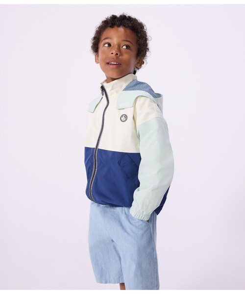 【新品未使用】PETIT BATEAU プチバトー 子供服 ボア ジャケット セール】PETIT BATEAU｜プチバトーのジャケット/アウター（ホワイト
