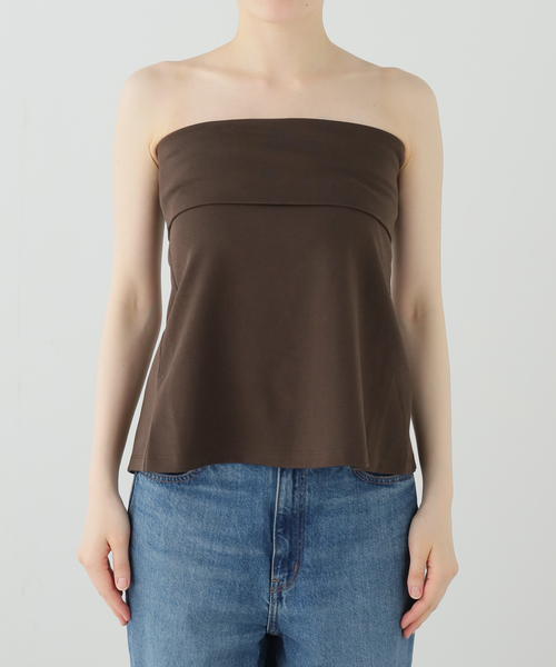 CLOSED(クローズド)の「CLOSED/クローズド Peplontop(Tシャツ/カットソー・レディース・ブラウン・SMALL)」の6枚目の写真
