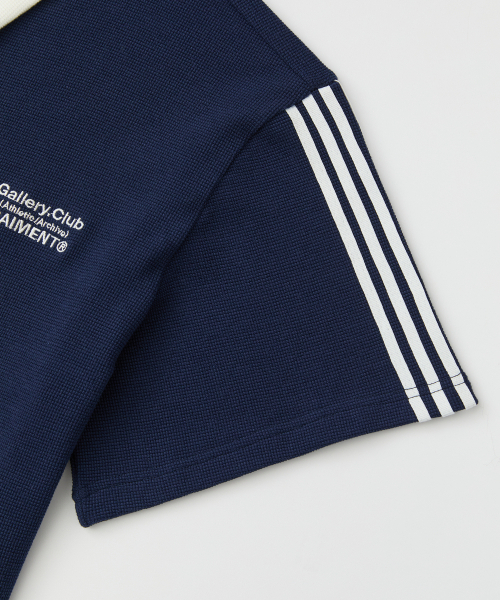 RAIMENT(レイメント)の「エッセンシャルトラックワッフルカラー半袖Tシャツ_ネイビー(ポロシャツ・メンズ・その他・SMALL/MEDIUM/LARGE/X-LARGE)」の8枚目の写真