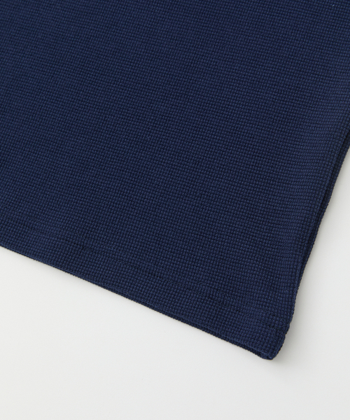 RAIMENT(レイメント)の「エッセンシャルトラックワッフルカラー半袖Tシャツ_ネイビー(ポロシャツ・メンズ・その他・SMALL/MEDIUM/LARGE/X-LARGE)」の9枚目の写真