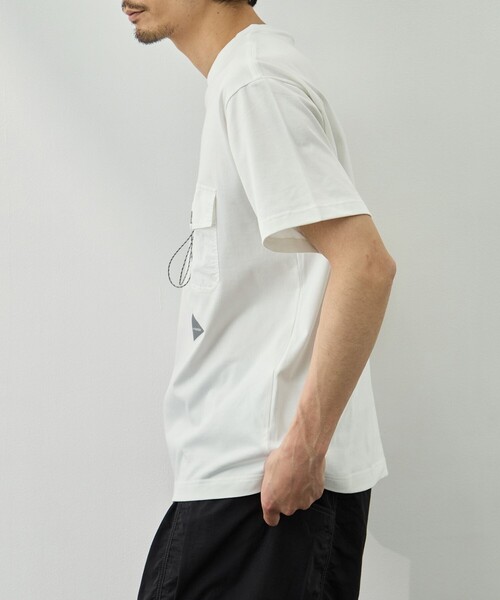 and wander(アンドワンダー)の「【and wander/アンドワンダー】pocket T(Tシャツ/カットソー・メンズ・ホワイト/ブラック・M/L)」の12枚目の写真