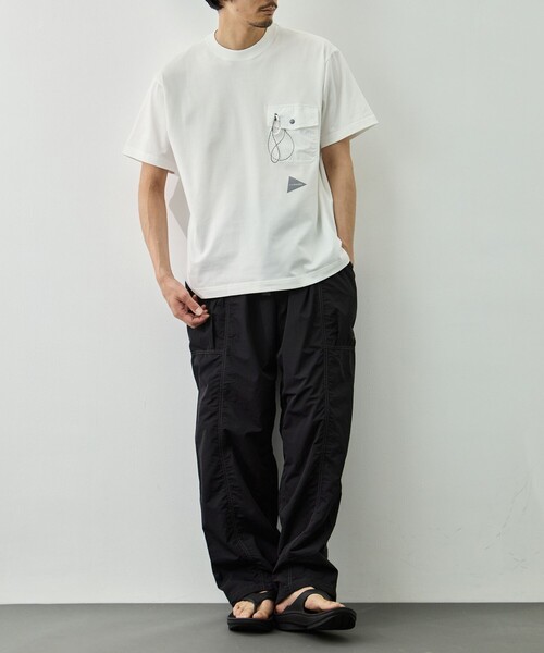 and wander(アンドワンダー)の「【and wander/アンドワンダー】pocket T(Tシャツ/カットソー・メンズ・ホワイト/ブラック・M/L)」の10枚目の写真