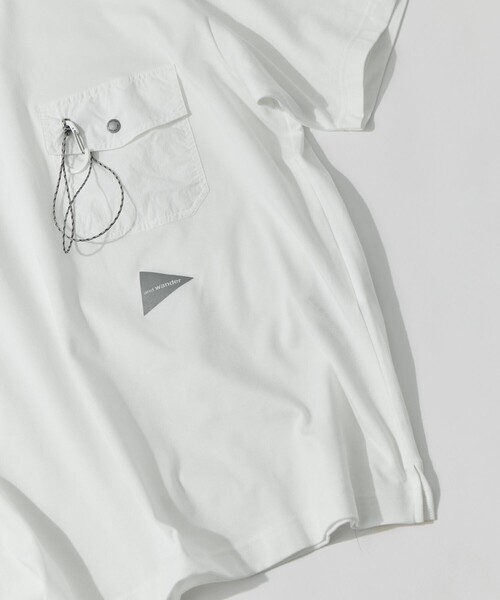 and wander(アンドワンダー)の「【and wander/アンドワンダー】pocket T(Tシャツ/カットソー・メンズ・ホワイト/ブラック・M/L)」の9枚目の写真