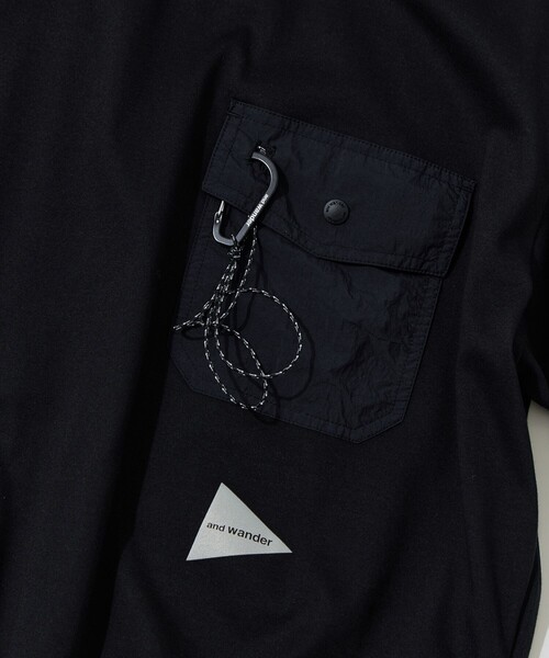 and wander(アンドワンダー)の「【and wander/アンドワンダー】pocket T(Tシャツ/カットソー・メンズ・ホワイト/ブラック・M/L)」の14枚目の写真