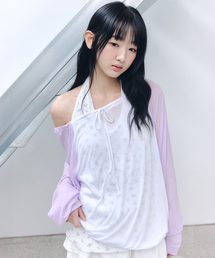 CELITAILS（セリテールズ）の「ONE SHOULDER RAGLAN T-SHIRT_PINK（Tシャツ/カットソー）」