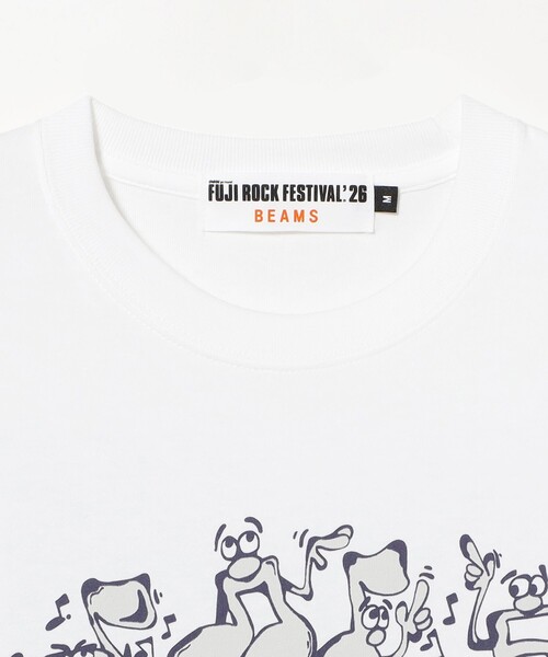 BEAMS（ビームス）の「〈MEN〉FUJI ROCK FESTIVAL'26 / Elijah Anderson / Note Dance TEE（Tシャツ/カットソー・メンズ・ホワイト・M/L/XL/XXL）」の2枚目の写真