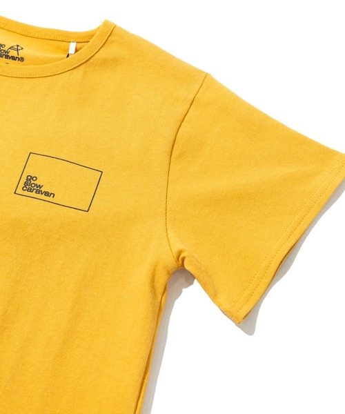 go slow caravan（ゴースローキャラバン）の「USA/C スクエアLOGO バックプリント TEE【KIDS】（Tシャツ/カットソー・キッズ・アイボリー/イエロー・140cm/120cm/100cm）」の5枚目の写真
