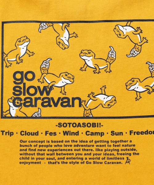 go slow caravan（ゴースローキャラバン）の「USA/C スクエアLOGO バックプリント TEE【KIDS】（Tシャツ/カットソー・キッズ・アイボリー/イエロー・140cm/120cm/100cm）」の10枚目の写真