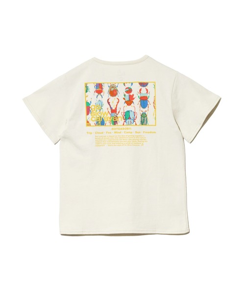 go slow caravan（ゴースローキャラバン）の「USA/C スクエアLOGO バックプリント TEE【KIDS】（Tシャツ/カットソー・キッズ・アイボリー/イエロー・140cm/120cm/100cm）」の12枚目の写真