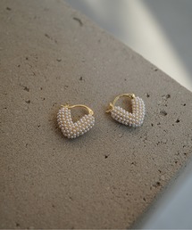 kaene | ミニパールハートピアス(ピアス(両耳用))