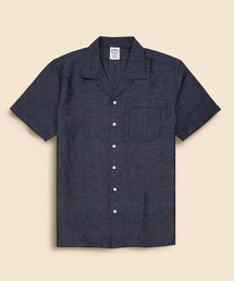 brooks brothers ブルックスブラザーズ　半袖シャツ　リネン　新品 BROOKS BROTHERS｜ブルックス ブラザーズのシャツ/ブラウス（半袖