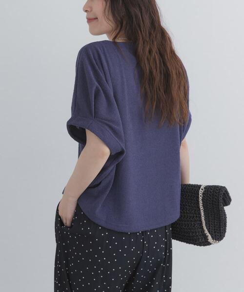 URBAN RESEARCH DOORS(アーバンリサーチドアーズ)の「ラフインレイ袖タックプルオーバー(Tシャツ/カットソー・レディース・ブルー/ナチュラル/キャメル・FREE)」の2枚目の写真