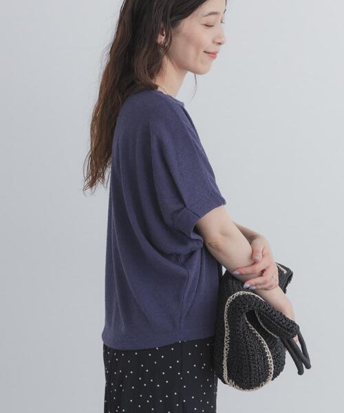 URBAN RESEARCH DOORS(アーバンリサーチドアーズ)の「ラフインレイ袖タックプルオーバー(Tシャツ/カットソー・レディース・ブルー/ナチュラル/キャメル・FREE)」の17枚目の写真